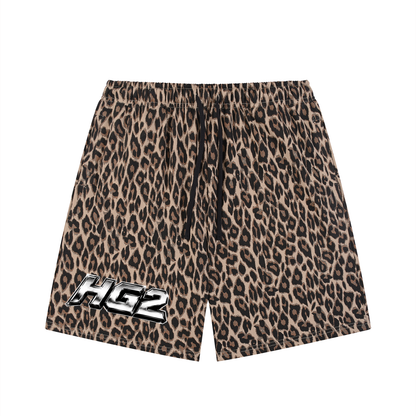 HG2 'UniSEX' Leopard Shorts