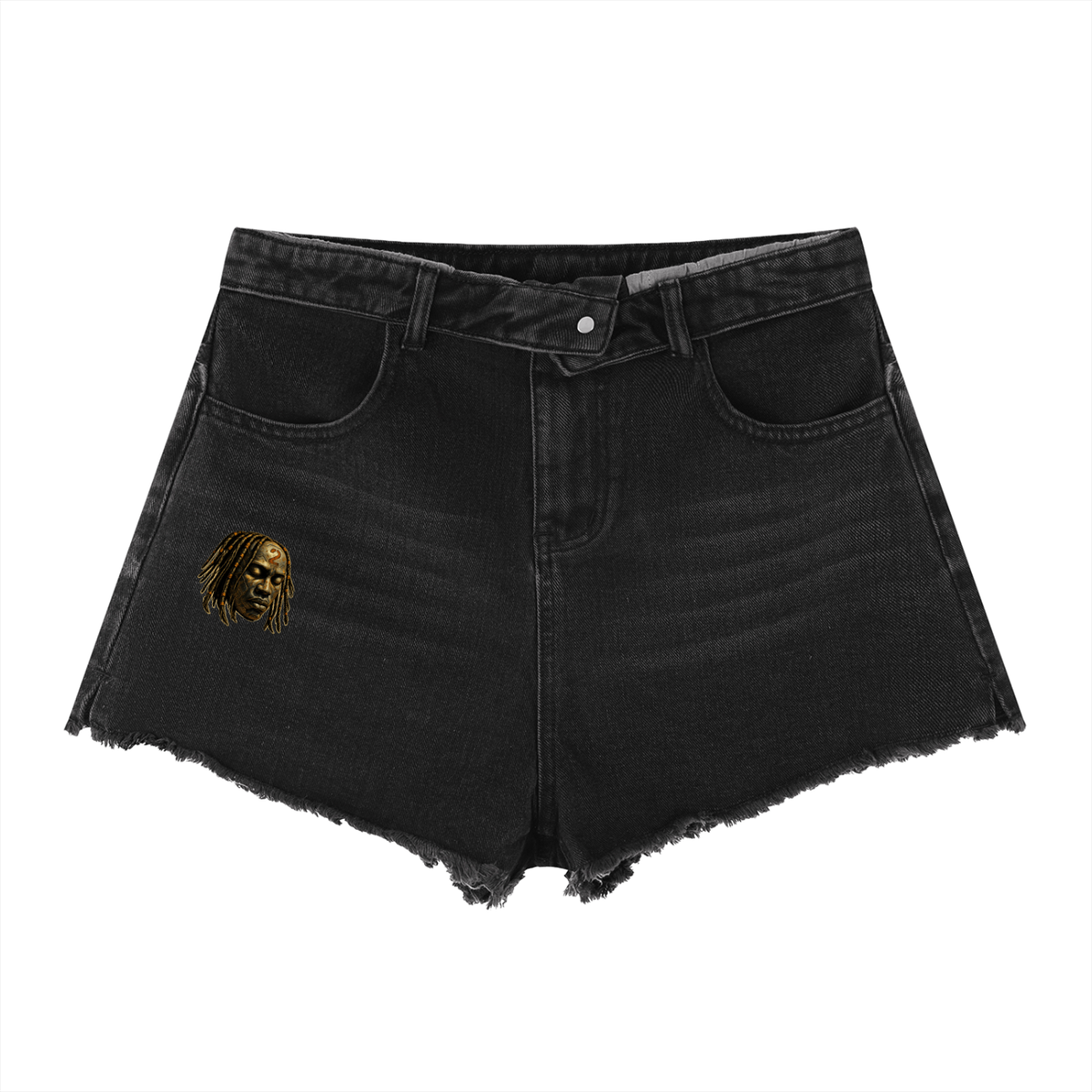 HG2 Vintage Washed Denim Booty Shorts