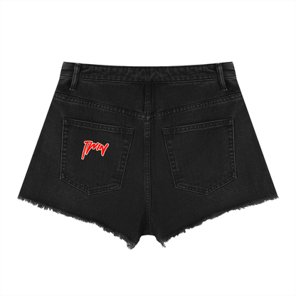 HG2 Vintage Washed Denim Booty Shorts